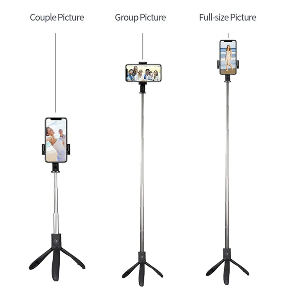Selfie Stick Bluetooth Techsuit K06, Univerzalan, Crn