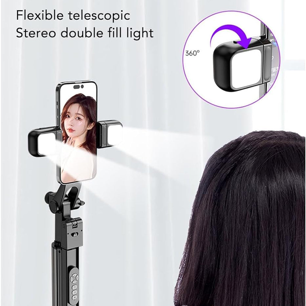 Selfie Stick Bluetooth Techsuit K30S, Univerzalan, Crn
