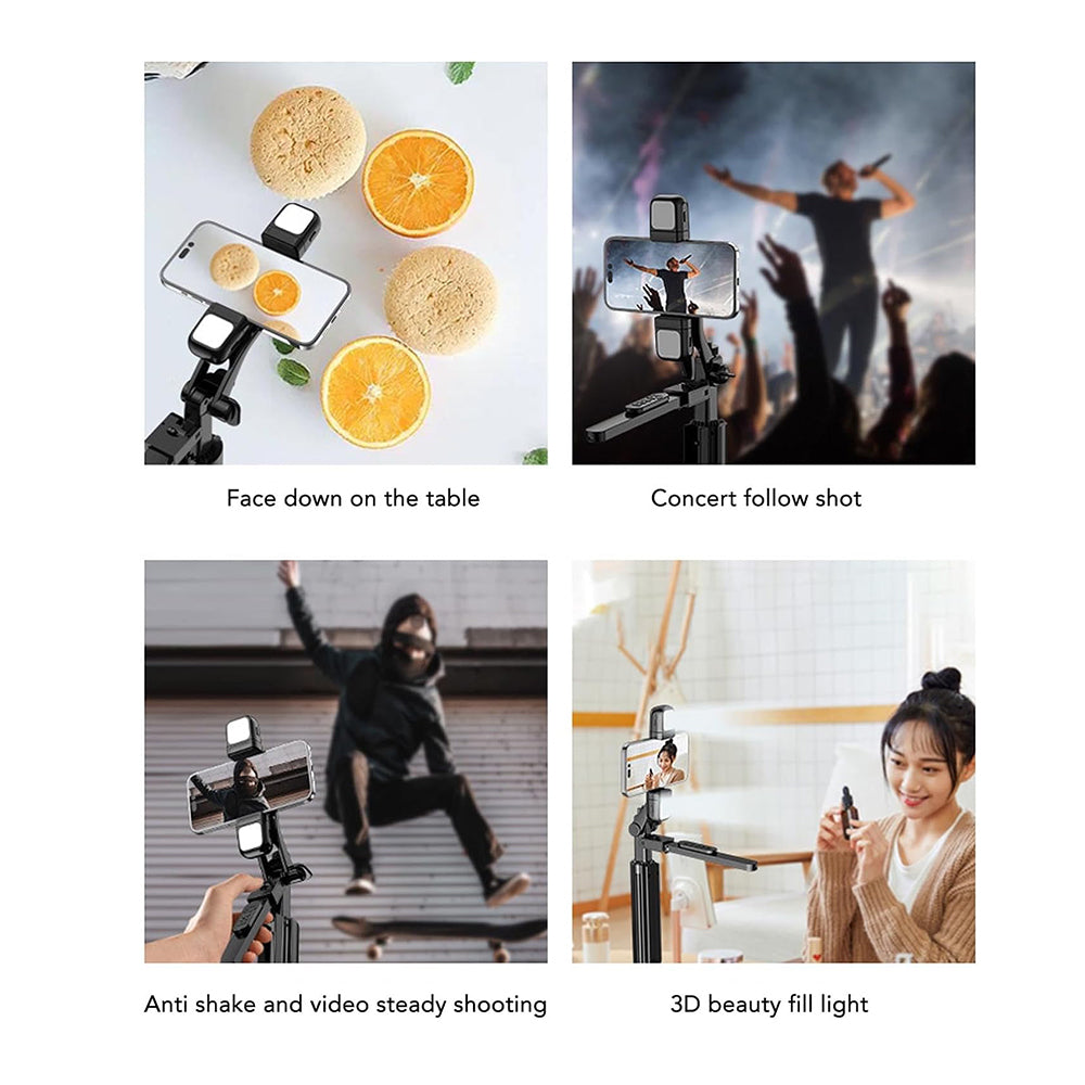 Selfie Stick Bluetooth Techsuit K30S, Univerzalan, Crn
