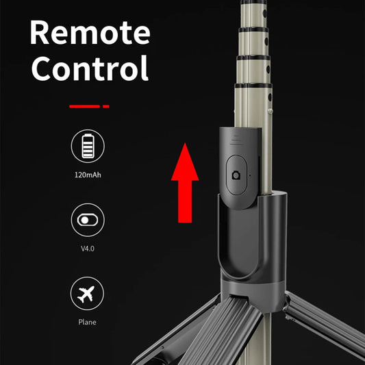 Selfie Stick Bluetooth Techsuit L07, Univerzalan, Crn