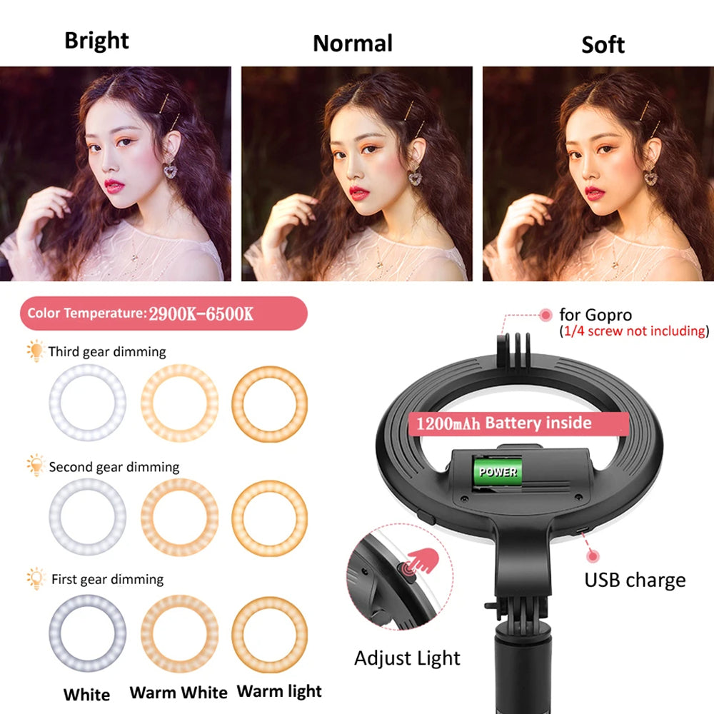 Selfie Stick Bluetooth Techsuit L07, Univerzalan, Crn