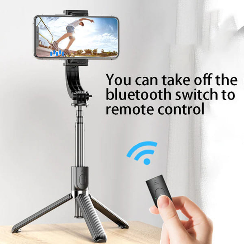 Selfie Stick Bluetooth Techsuit L08, Univerzalan, Crn
