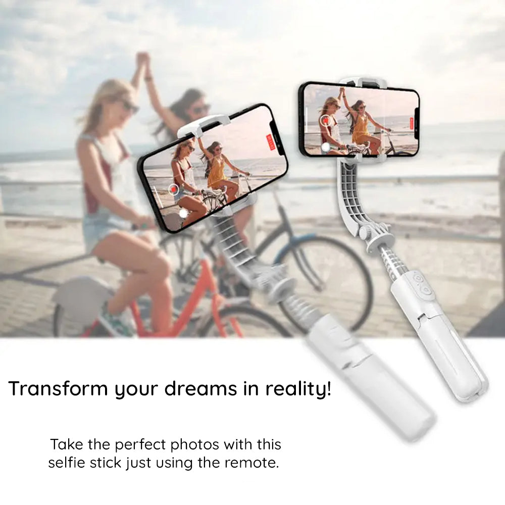 Selfie Stick Bluetooth Techsuit L08Mini, Univerzalan, Crn