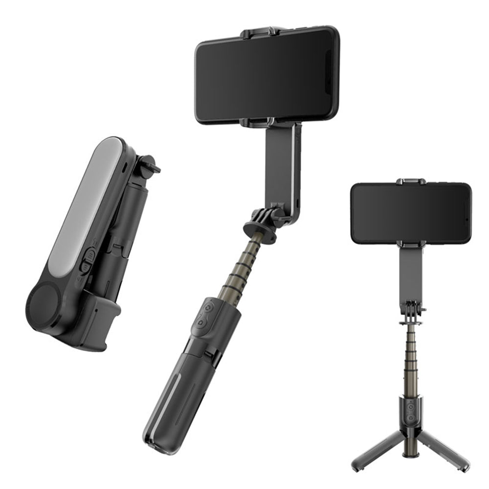 Gimbal Stabilizator Bluetooth Techsuit L09 Gimbal, Univerzalan, Crn