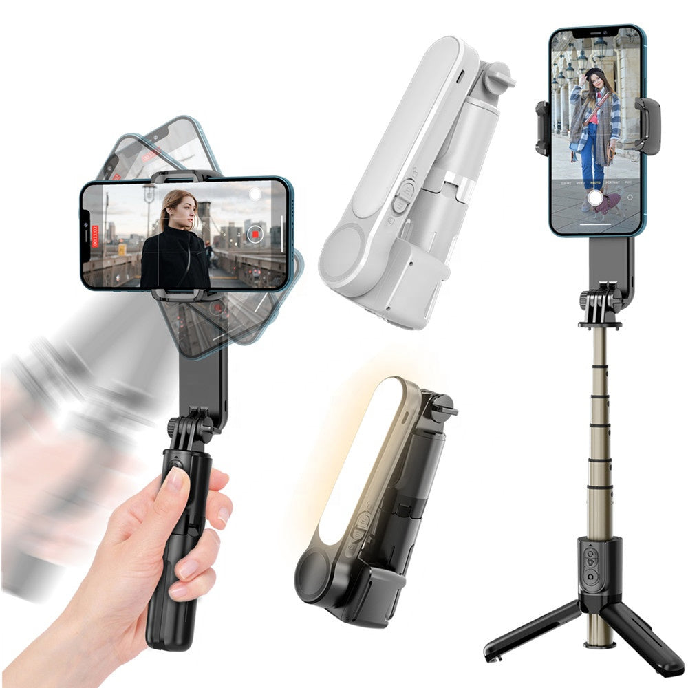 Gimbal Stabilizator Bluetooth Techsuit L09 Gimbal, Univerzalan, Crn
