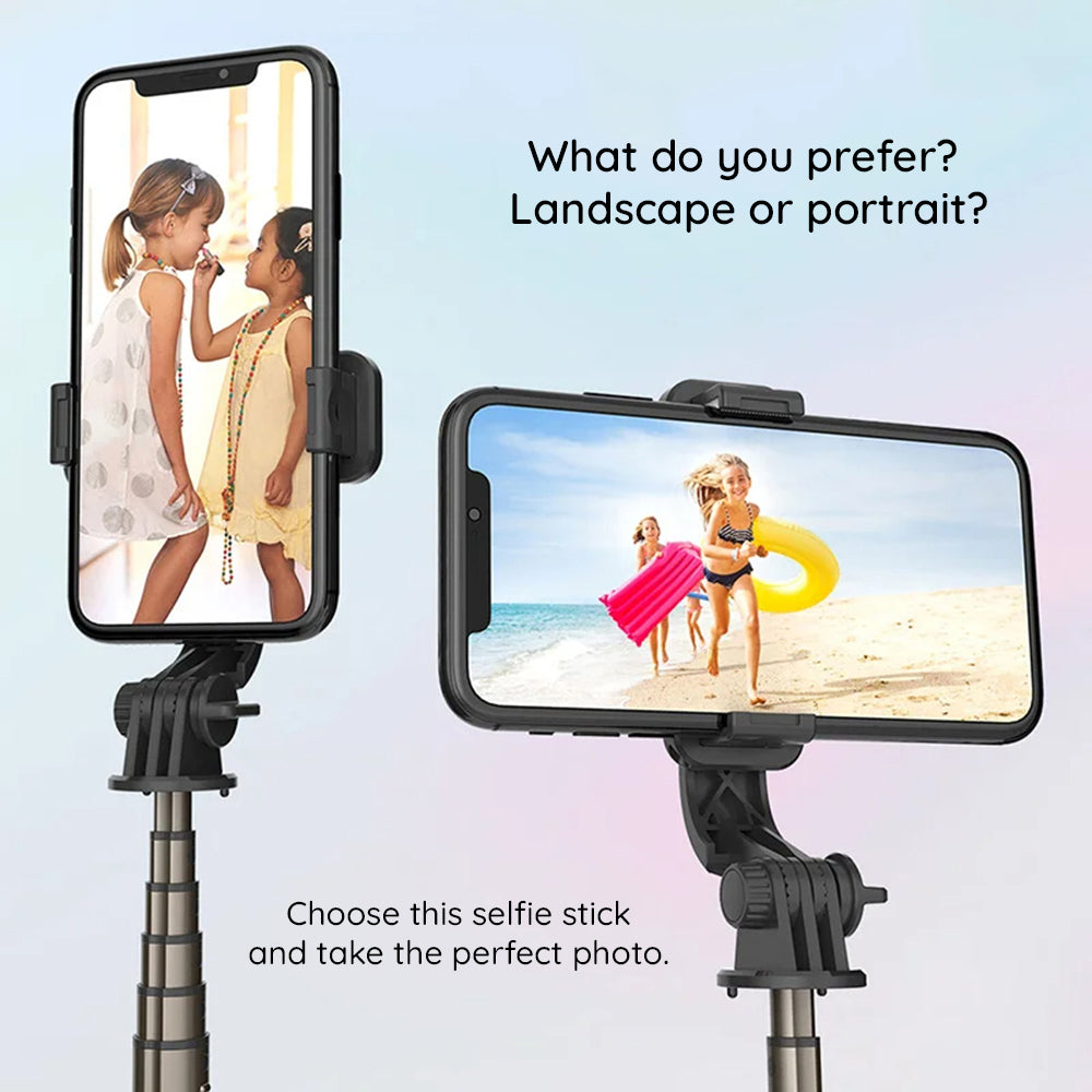 Selfie Stick Bluetooth Techsuit L10, Univerzalan, Crn