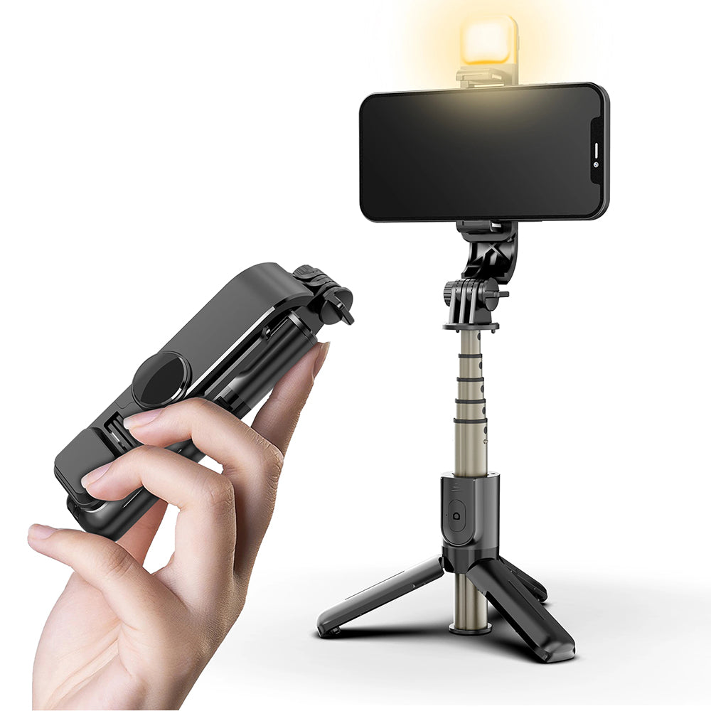 Selfie Stick Bluetooth Techsuit L10s, Univerzalan, Crn