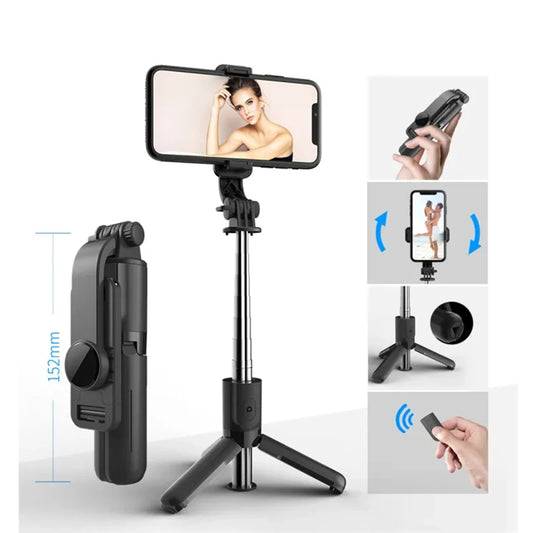 Selfie Stick Bluetooth Techsuit L11, Univerzalan, Crn