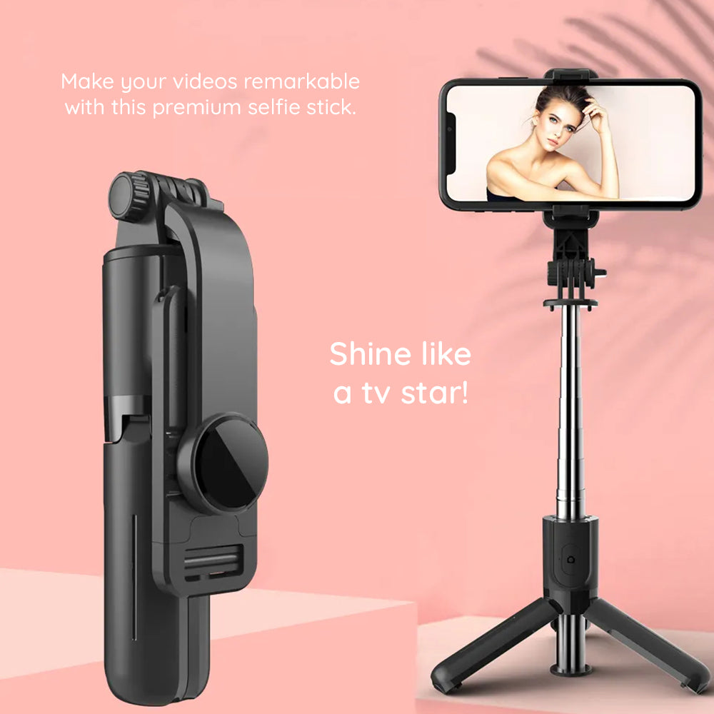 Selfie Stick Bluetooth Techsuit L11, Univerzalan, Crn