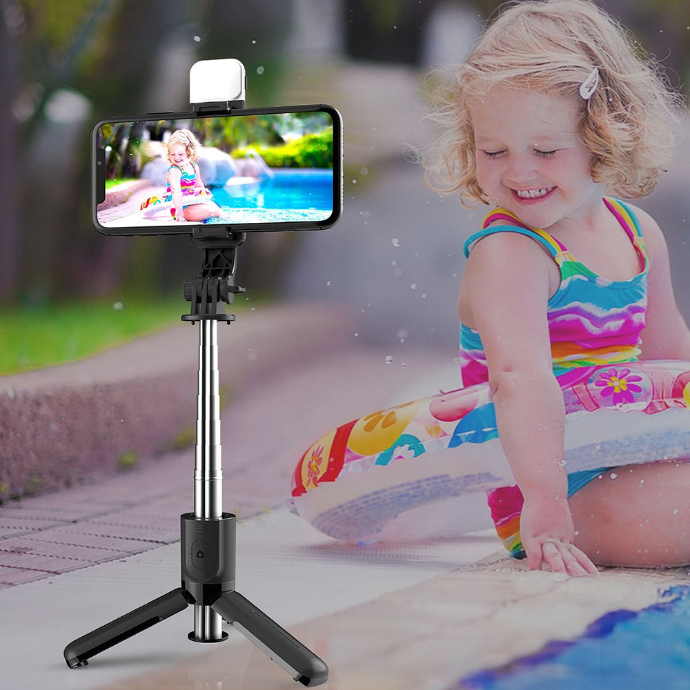 Selfie Stick Bluetooth Techsuit L11s, Univerzalan, Crn