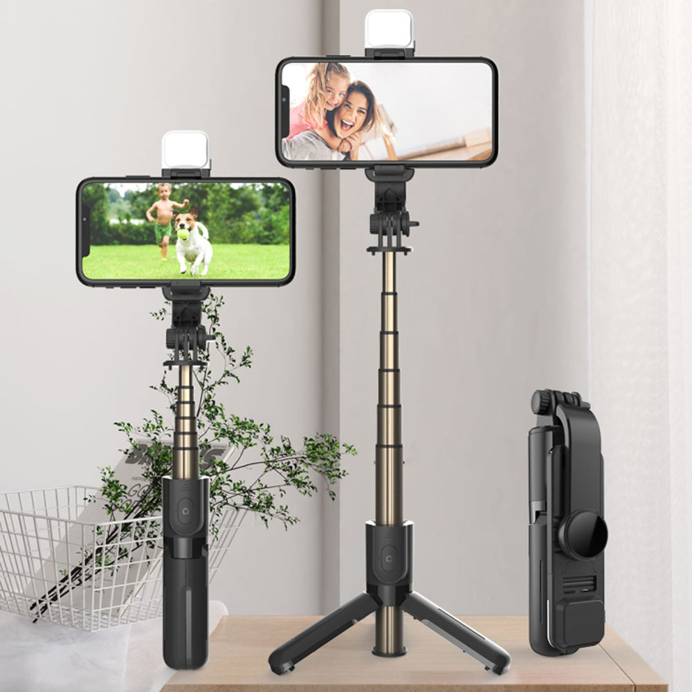 Selfie Stick Bluetooth Techsuit L11s, Univerzalan, Crn