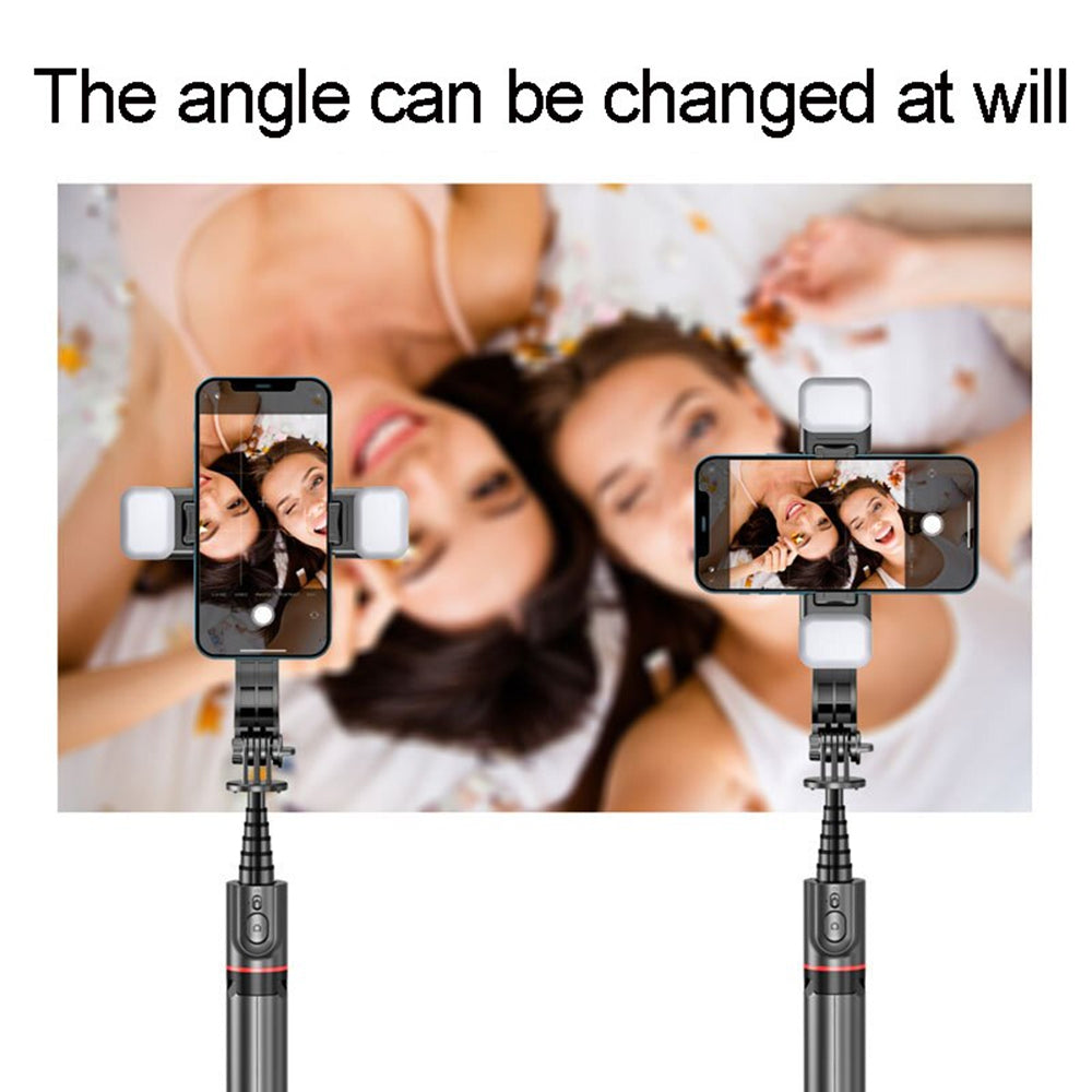Selfie Stick Bluetooth Techsuit L12D, Univerzalan, Crni
