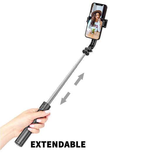 Selfie Stick Bluetooth Techsuit L13, Univerzalan, Crn