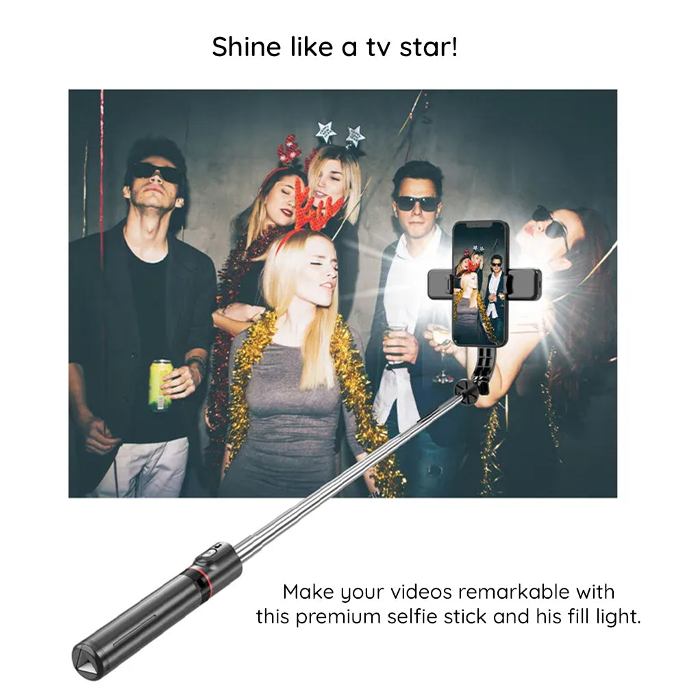 Selfie Stick Bluetooth Techsuit L13d, Univerzalan, Crn