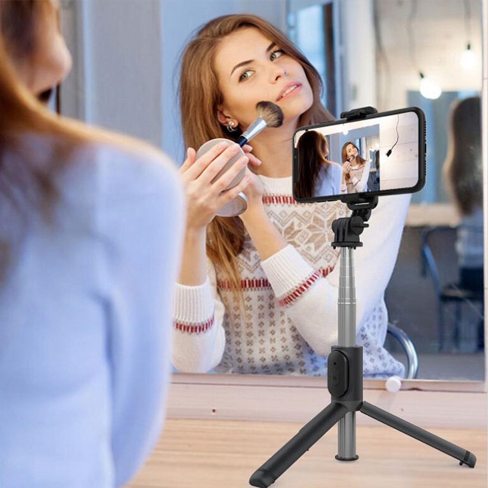 Selfie Stick Bluetooth Techsuit Q01, Univerzalan, Beli