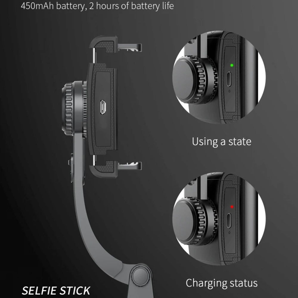 Selfie Stick Bluetooth Techsuit Q08, Univerzalan, Crn