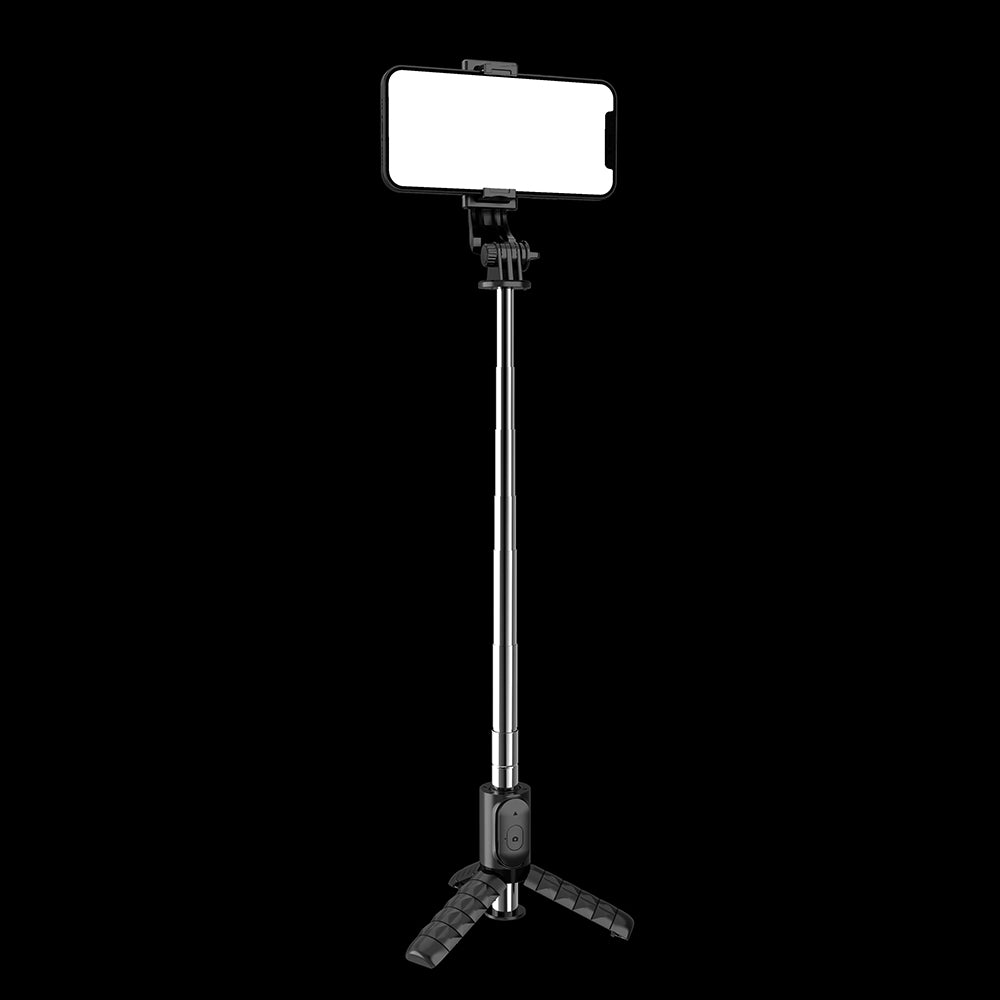 Selfie Stick Bluetooth Techsuit Q11, Univerzalan, Crn