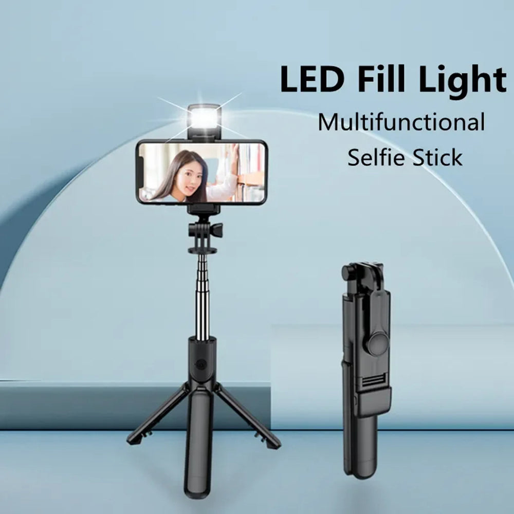 Selfie Stick Bluetooth Techsuit S03-S, Univerzalan, Crn
