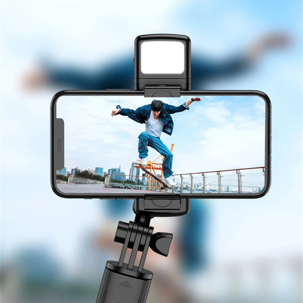 Selfie Stick Bluetooth Techsuit S03-S, Univerzalan, Crn