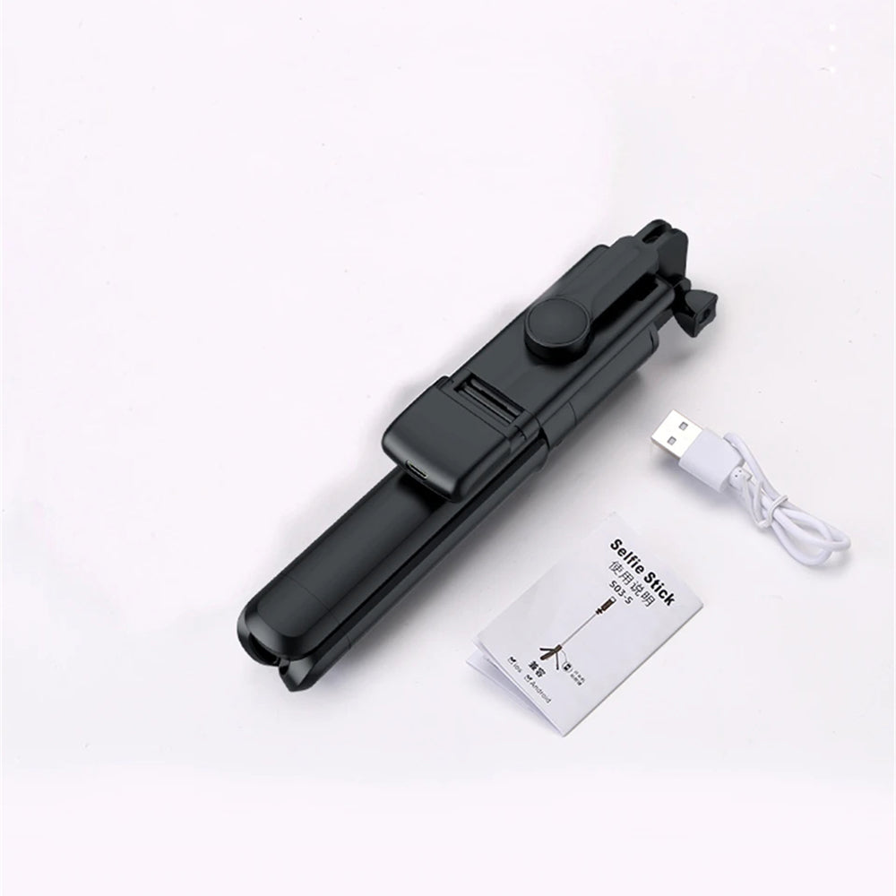 Selfie Stick Bluetooth Techsuit S03-S, Univerzalan, Crn