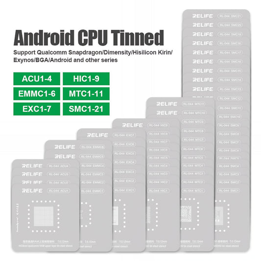 BGA šablon Relife RL-044 za Android CPU