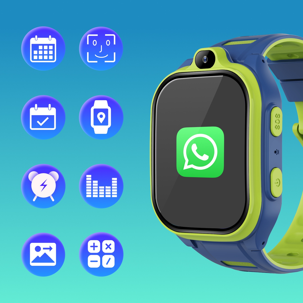 Smartwatch Forever Kids Boost KW-530 Call, Plava