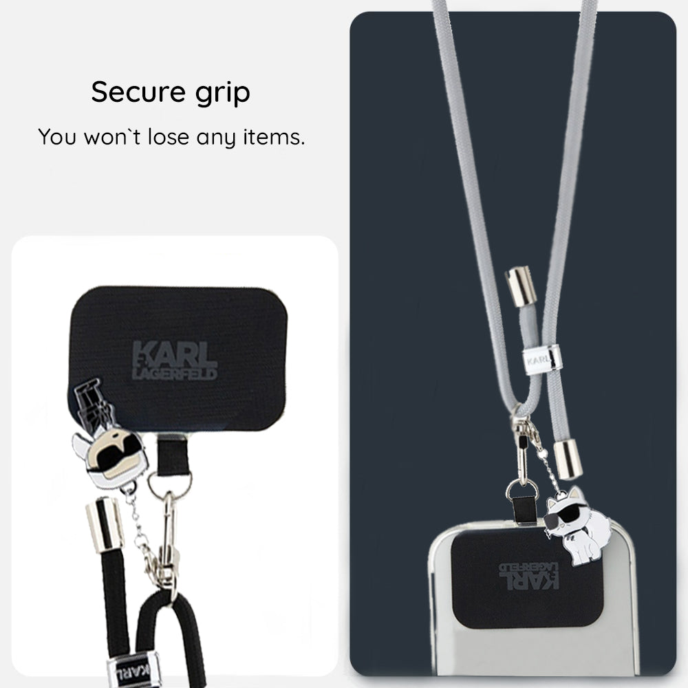Telefonski kaiš Karl Lagerfeld Choupette, Sivi