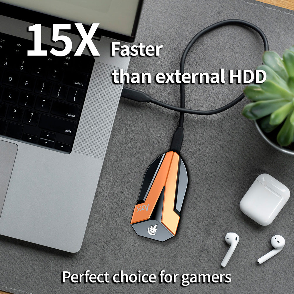 Solid State Drive (SSD Extern) Dato Ares Amber Shield, 2TB, Crni ARSASE-2TB