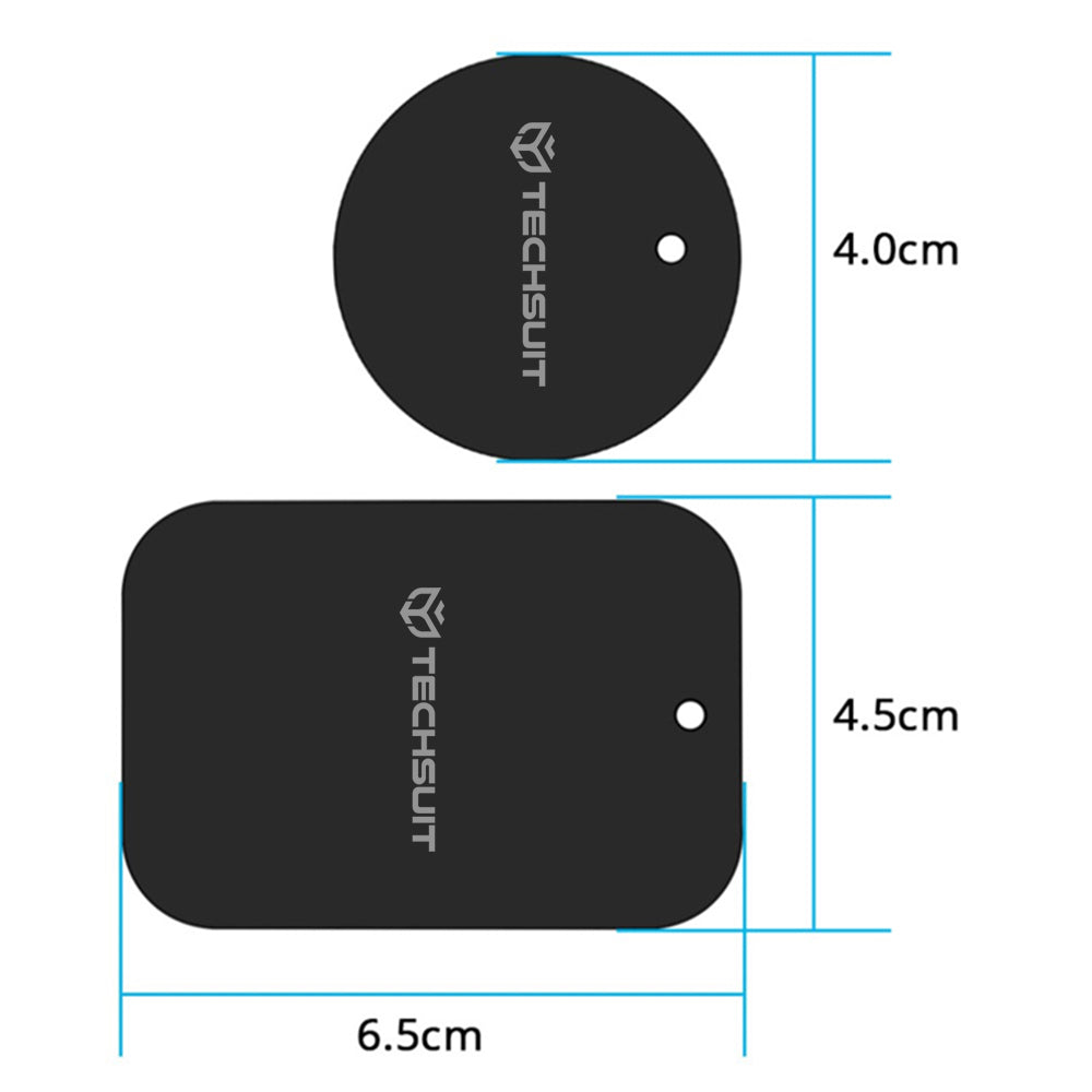 Stiker Metalik Techsuit MP03 2in1, Crni