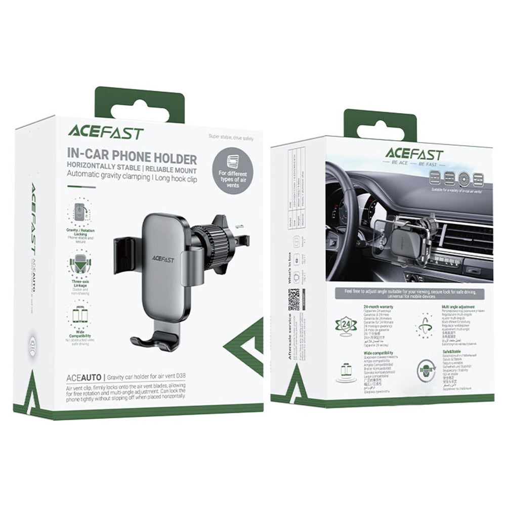 Auto nosač Acefast D38, Univerzalan, Sivi