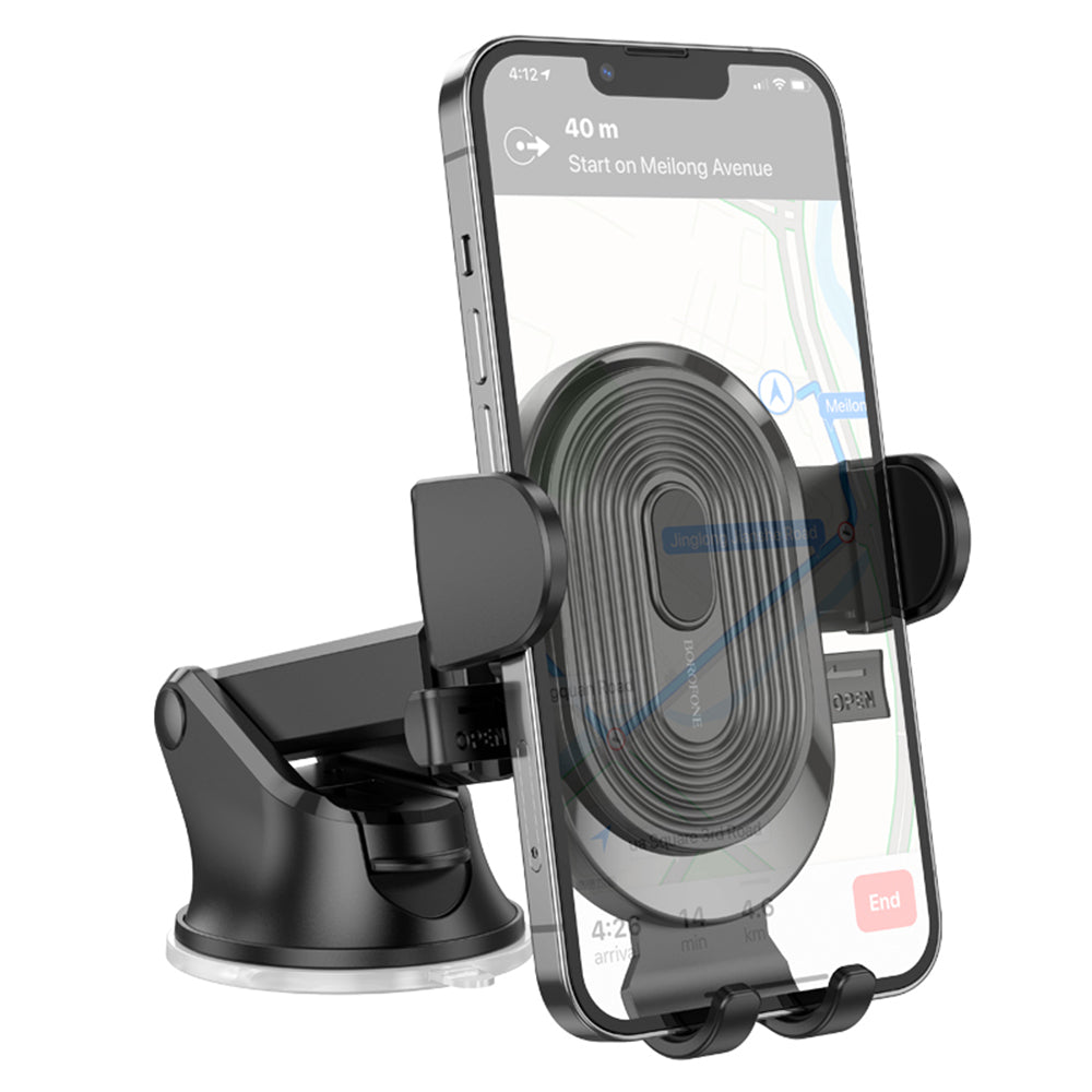 Auto nosač Borofone BH85 Experience, 4.7inch - 7inch, Crni