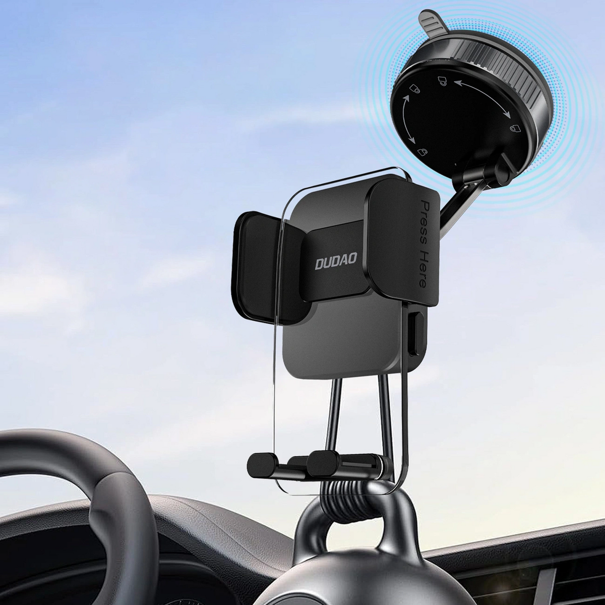 Auto držač Dudao F24Plus, univerzalan, crni