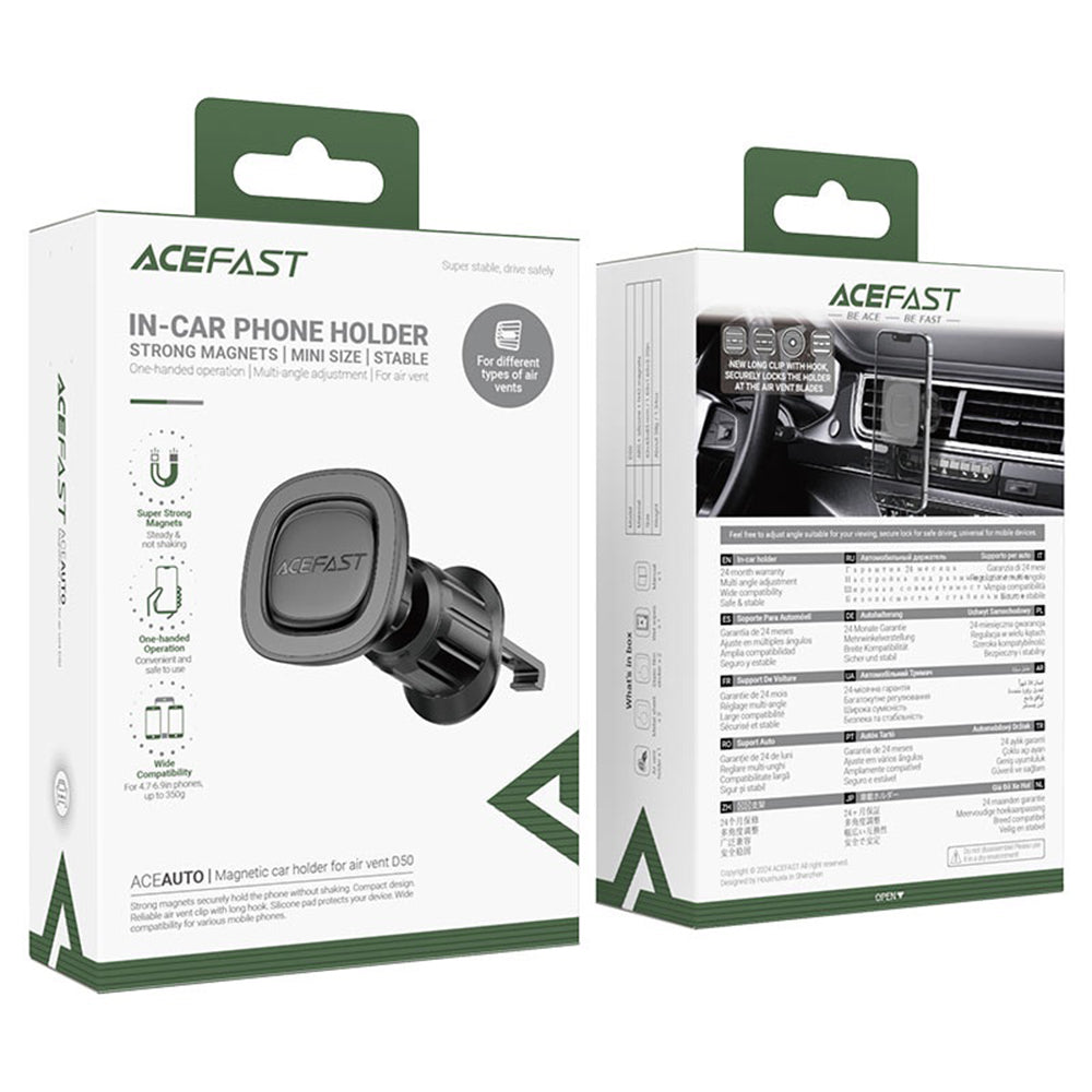 Auto Magnetni Držač Acefast D50, Univerzalan, Crn