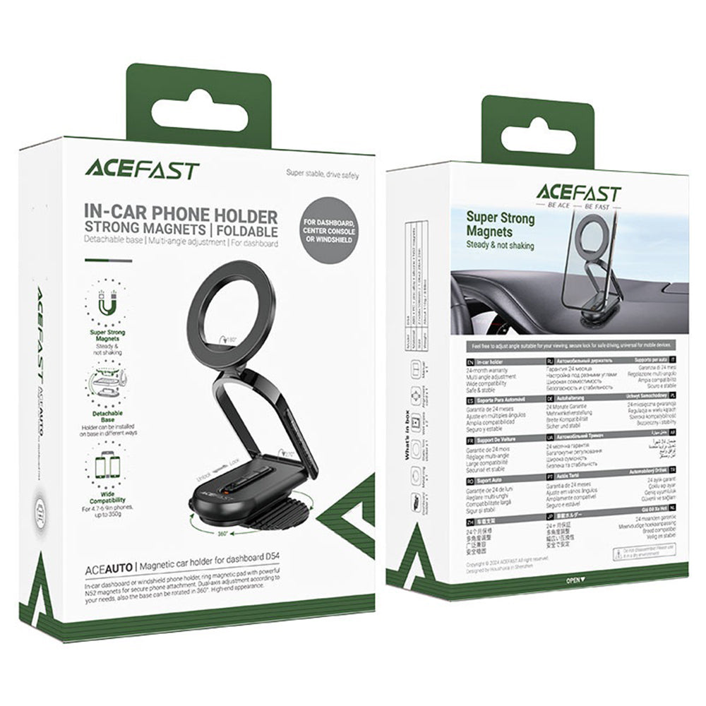 Auto Magnetni Držač Acefast D54, Univerzalan, Crn