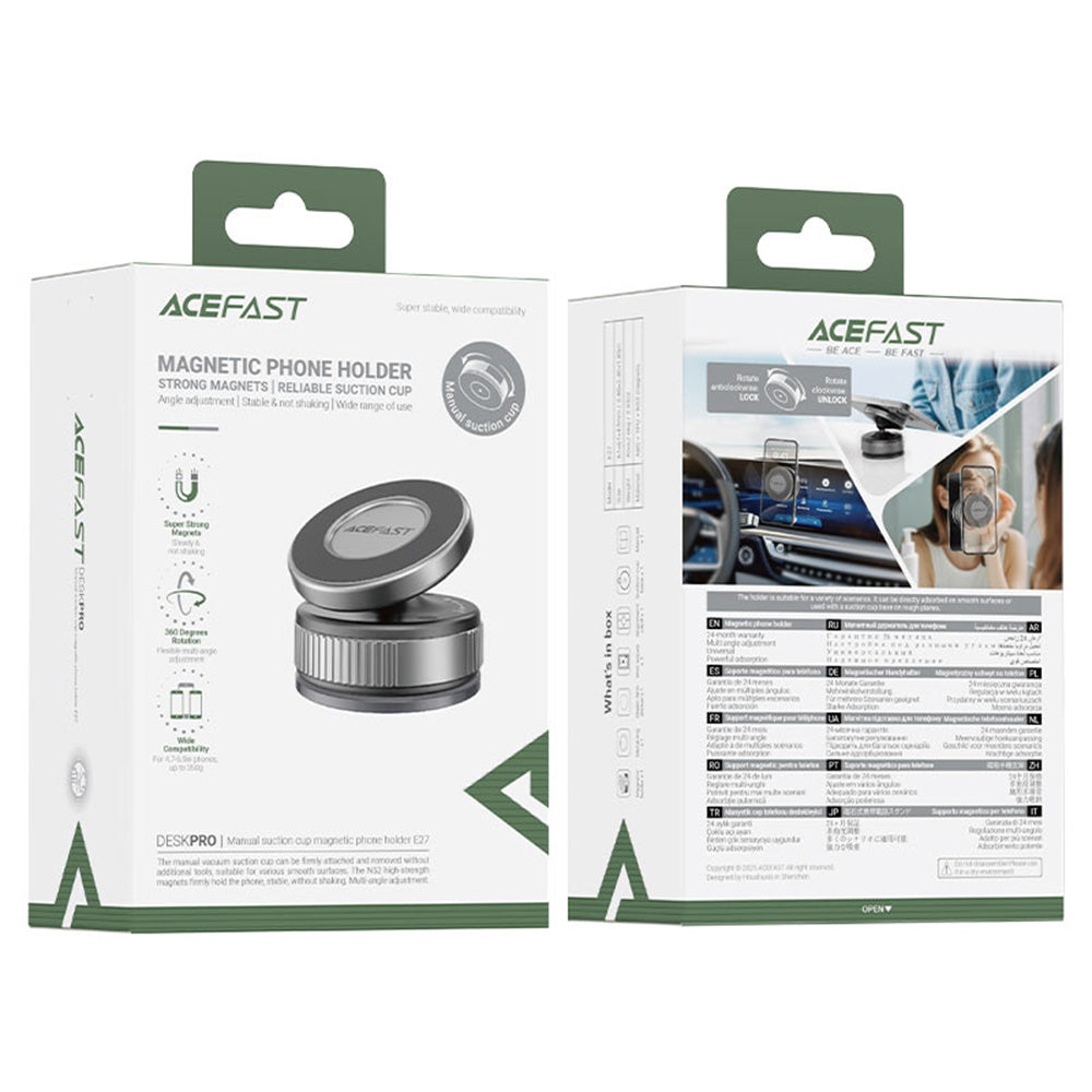 Auto Magnetni Držač Acefast E27, Univerzalan, Sivi