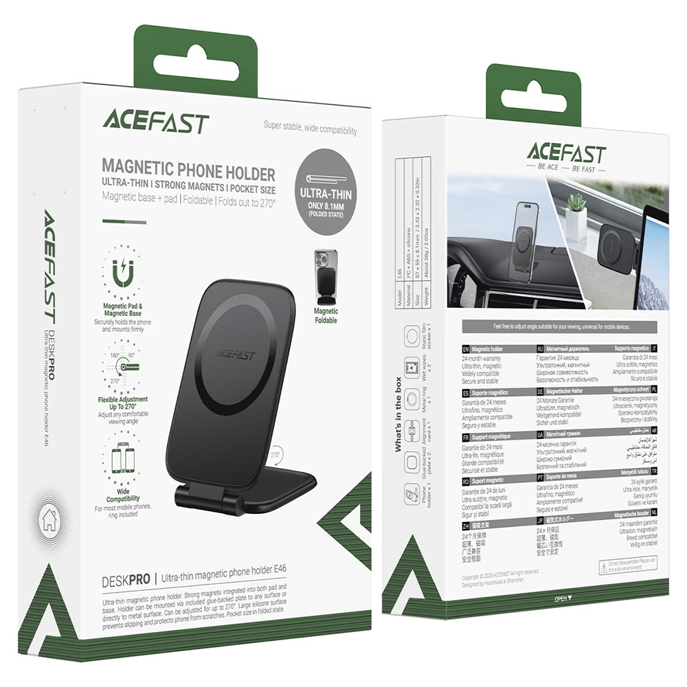 Magnetni Auto Držač Acefast E46, Univerzalni, Crni