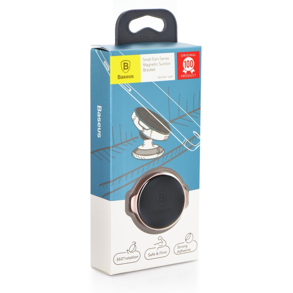 Auto Magnetni Nosac Baseus Small Ears Bracket, Univerzalan, Crni SUER-B01
