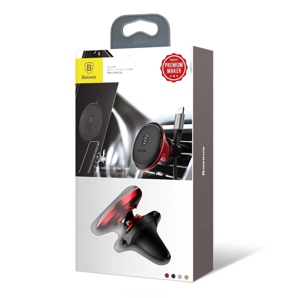 Auto nosač Baseus Magnetic za ventilaciju, univerzalni, crveni SUGX020009