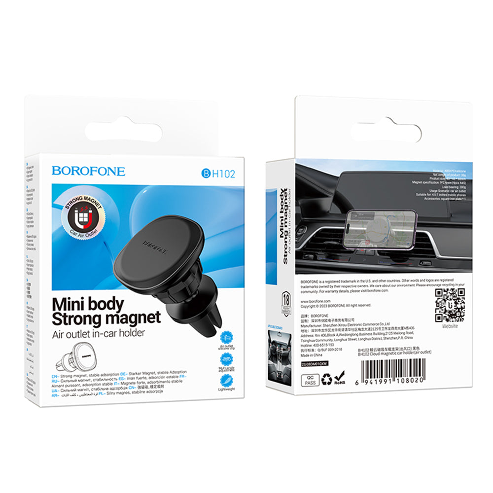 Auto Magnetni Držač Borofone BH102 Cloud, 4.5inch - 7inch, Crni
