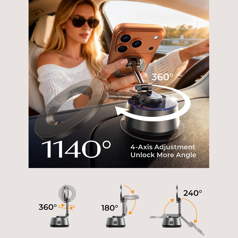 Magnetni auto nosač Lisen A690, Univerzalan, Sivi