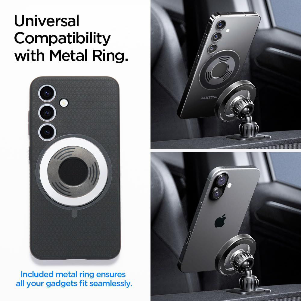 Auto Magnetni Nosac Spigen MFT13, Univerzalan, Srebrni ACP08314
