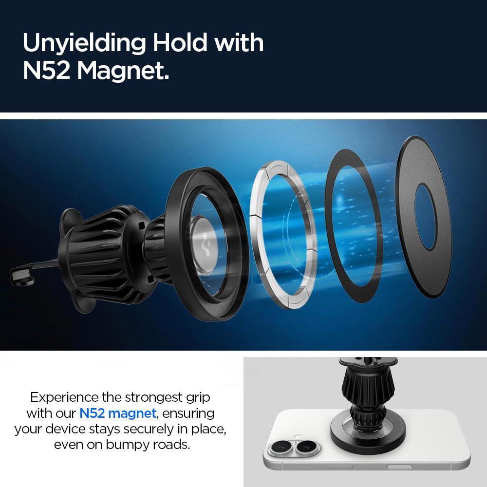Auto Magnetni Držač Spigen MFT13, Univerzalan, Crni ACP08315