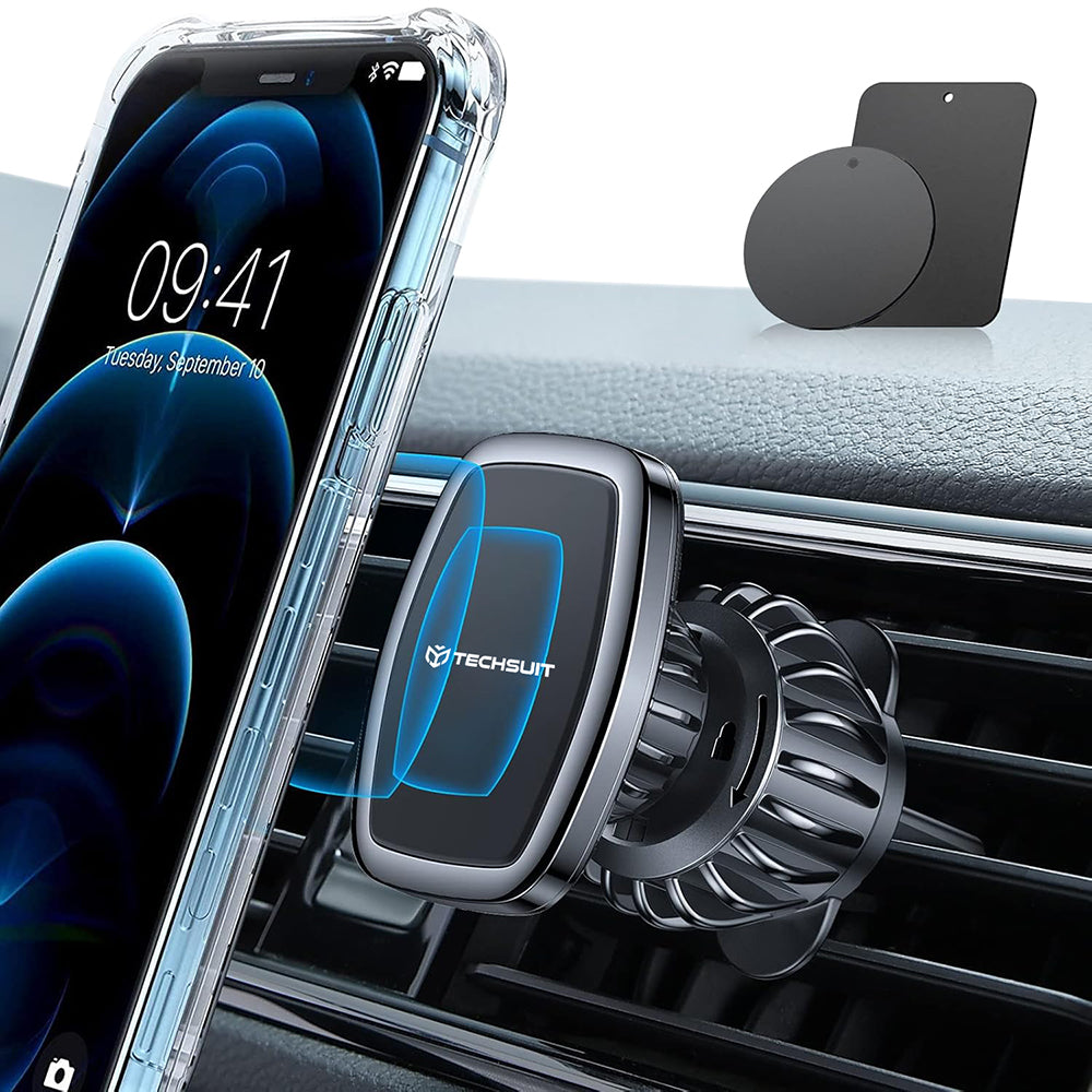 Auto Magnetni Nosac Techsuit S2, Univerzalan, Crn