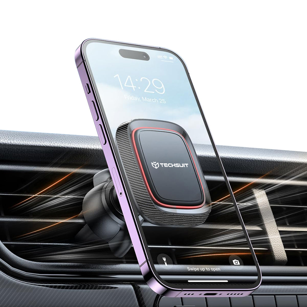 Auto nosač Magnetic Techsuit S4, Univerzalan, Crno Crveni