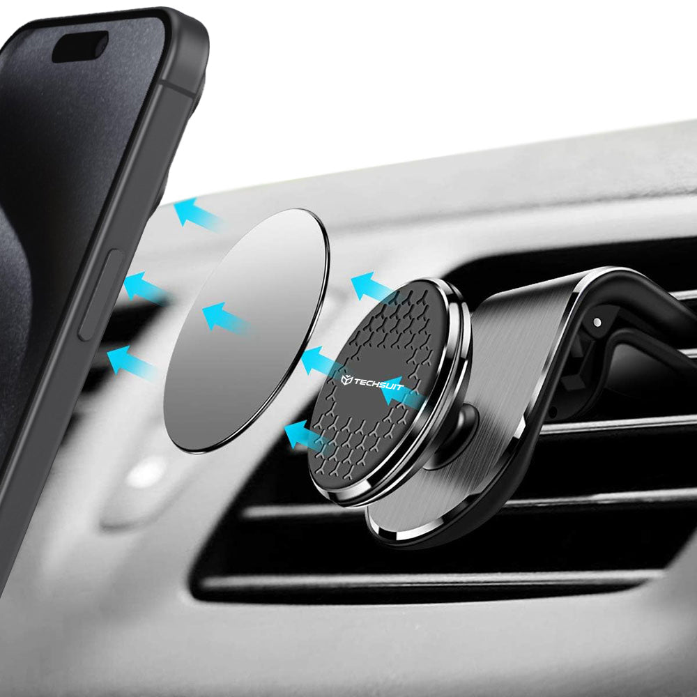 Auto nosač Magnetic Techsuit S8, Univerzalan, Srebrni