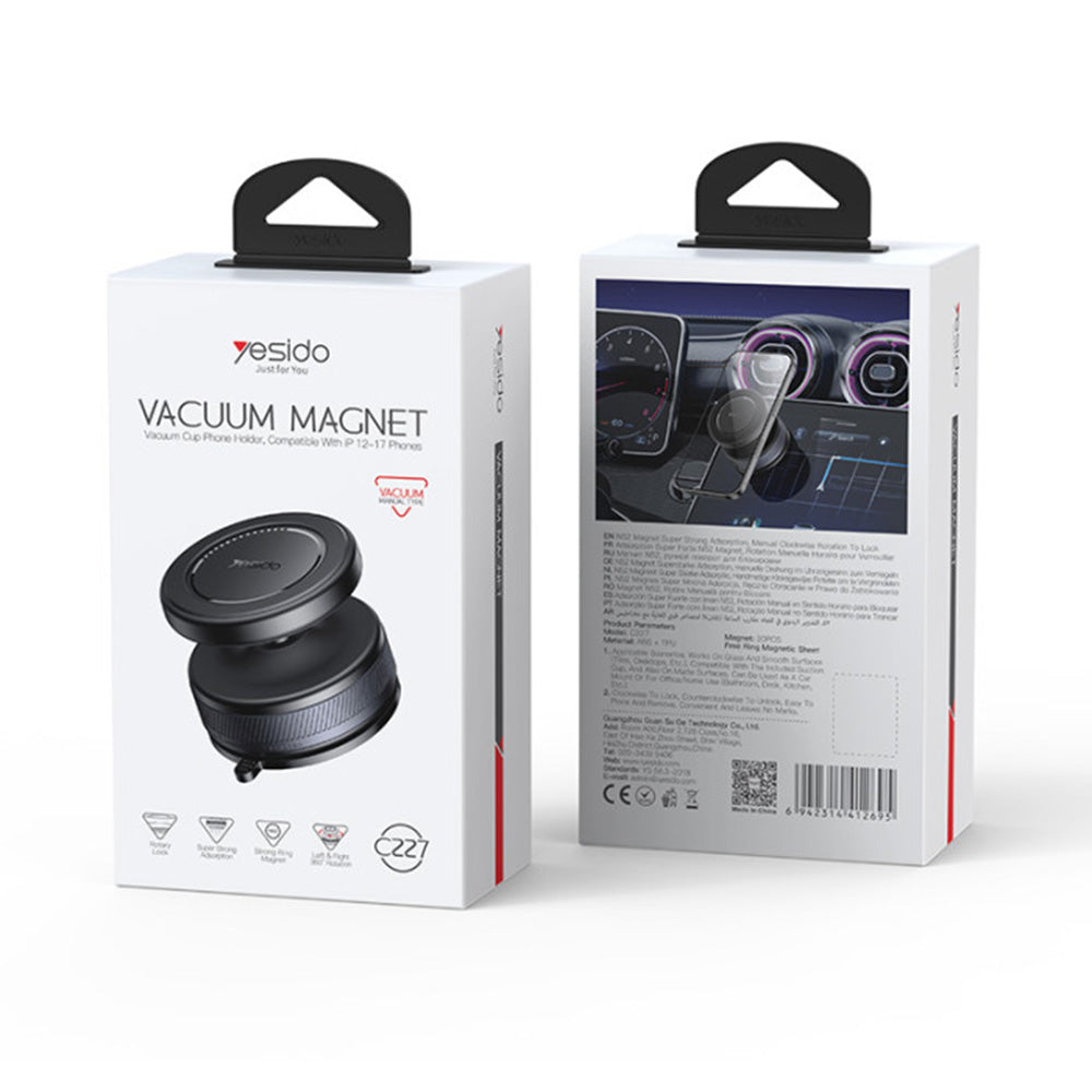 Auto Magnetni Držač Yesido C227, Univerzalni, Crni