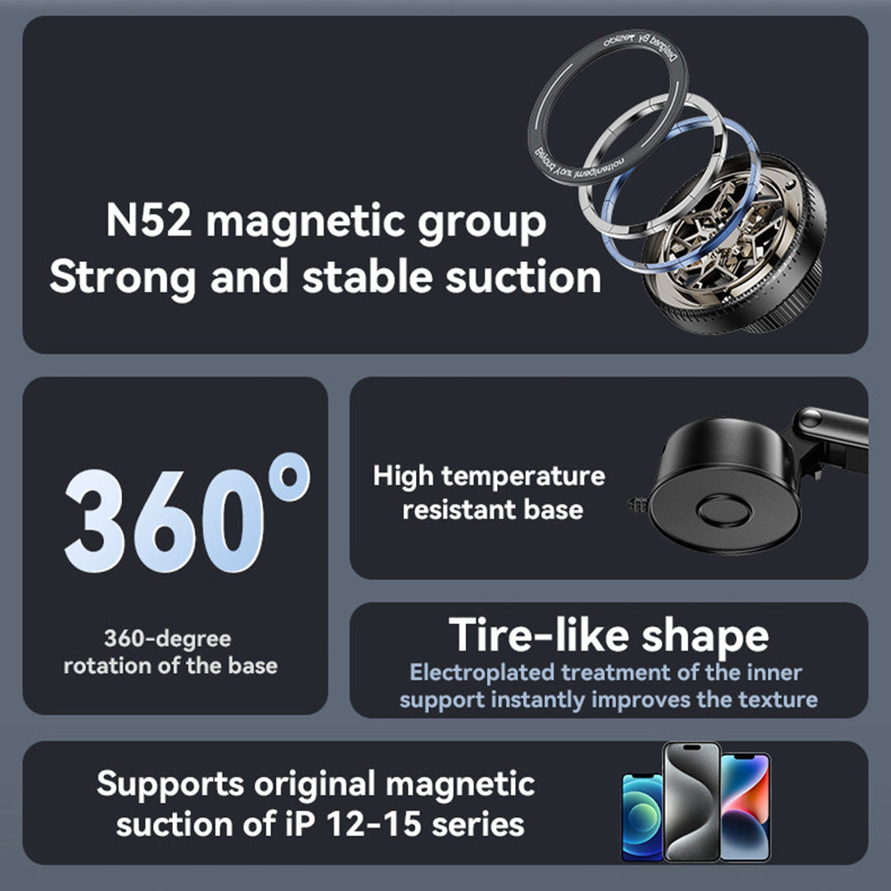 Auto Magnetni Držač Yesido C266, Univerzalni, Crni