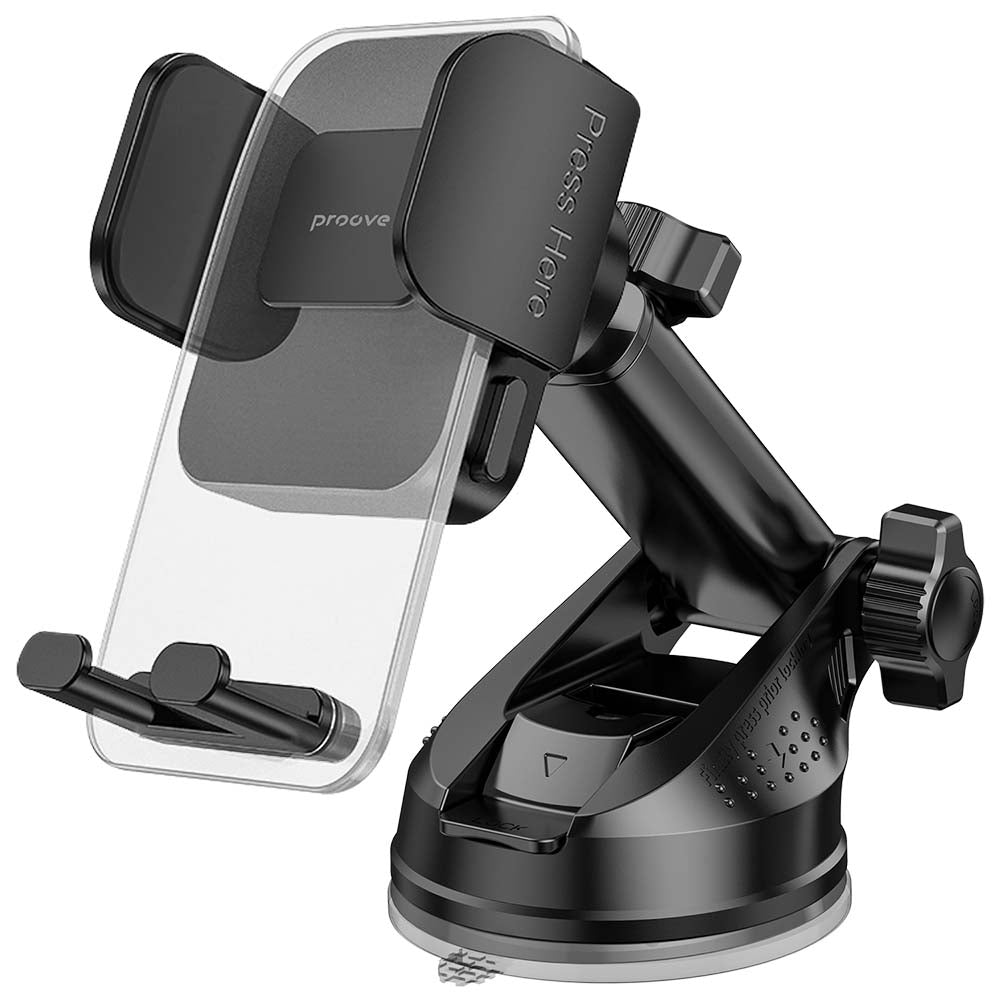 Suport Auto Proove Crystal Clamp Plus Dash, 4.7inch - 6.9inch, Crni CHCSP0000001