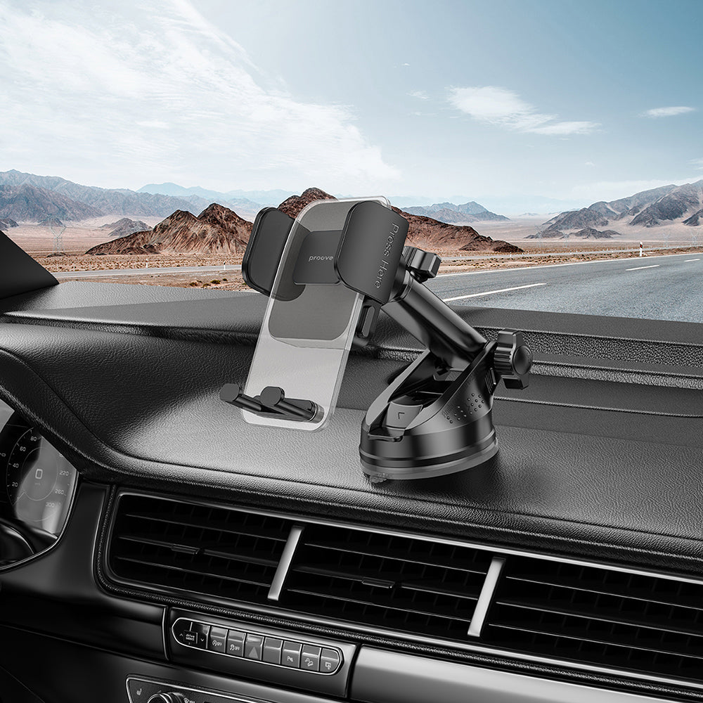 Suport Auto Proove Crystal Clamp Plus Dash, 4.7inch - 6.9inch, Crni CHCSP0000001