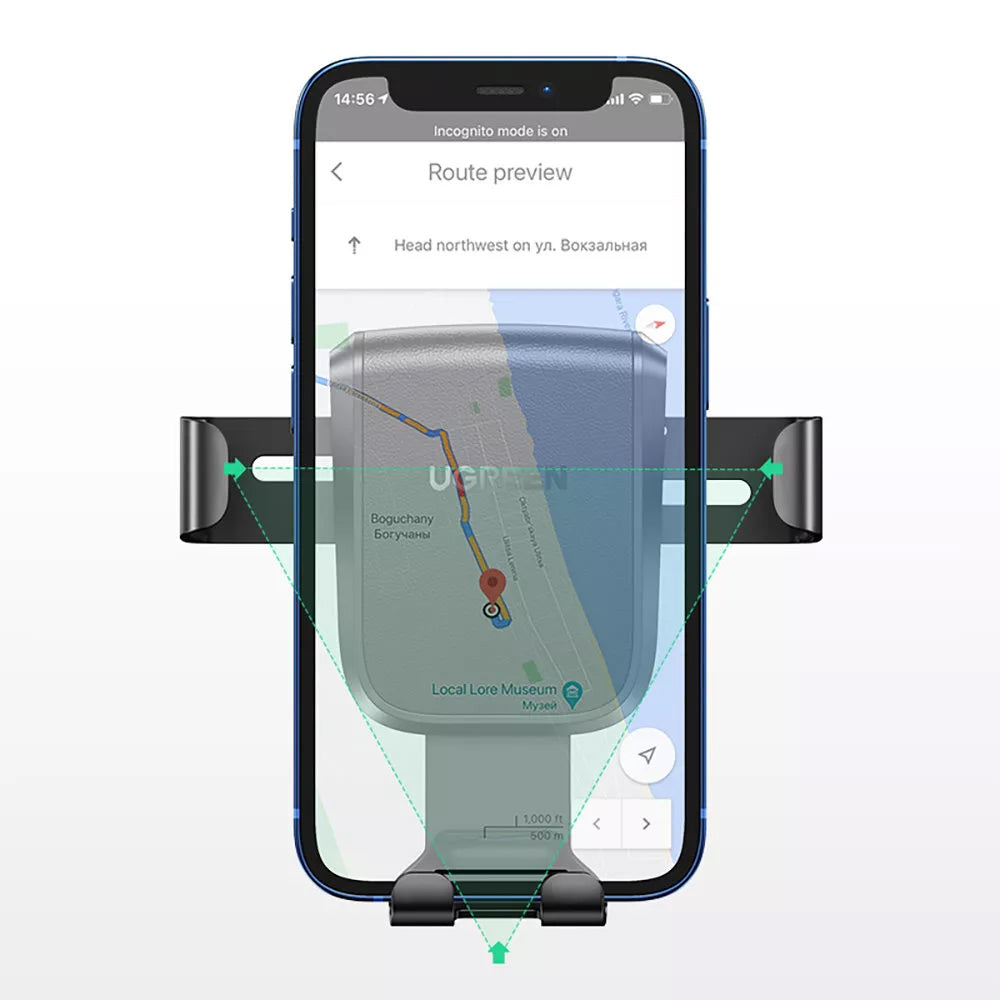 Auto nosač UGREEN Gravity LP200, Univerzalan, Crn